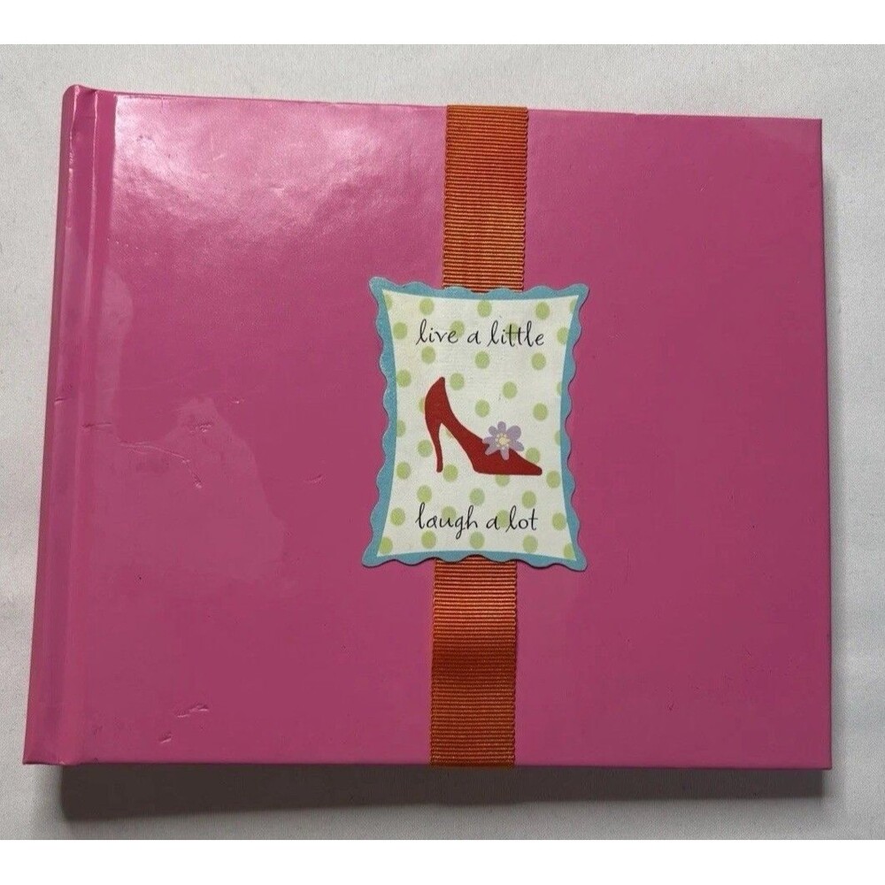 Hallmark Hot Pink Heels Book Photo Album Scrapbook Picture Live Laugh A Lot